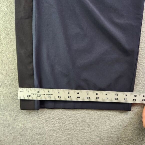 Athleta Pants Womens 14P Blue Gramercy Track Trouser Snap Hem Office Commute - Picture 9 of 15